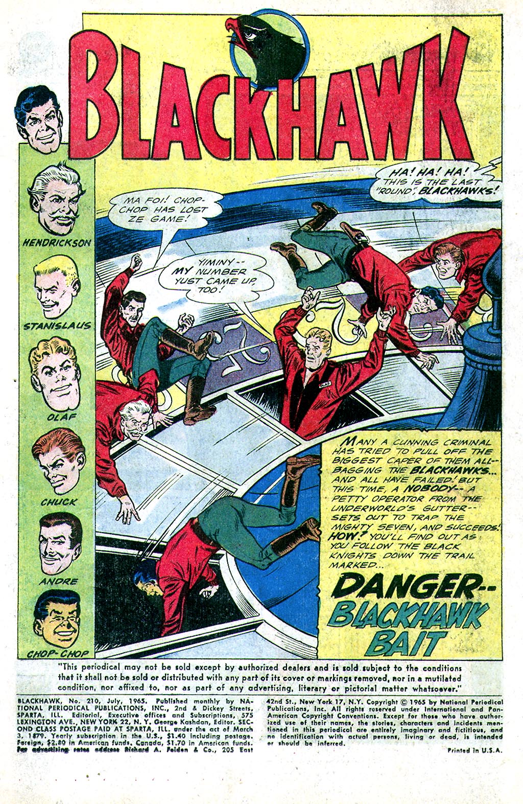 Read online Blackhawk (1957) comic -  Issue #210 - 3