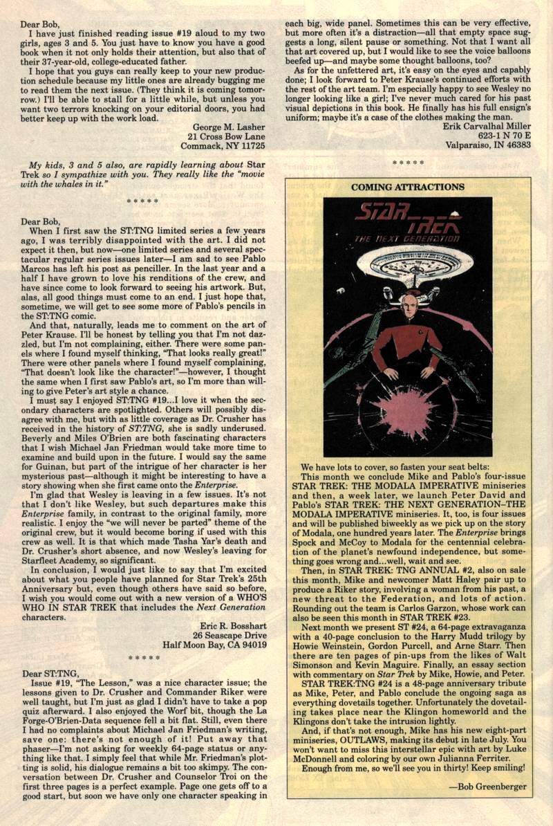 Read online Star Trek: The Next Generation (1989) comic -  Issue #23 - 27