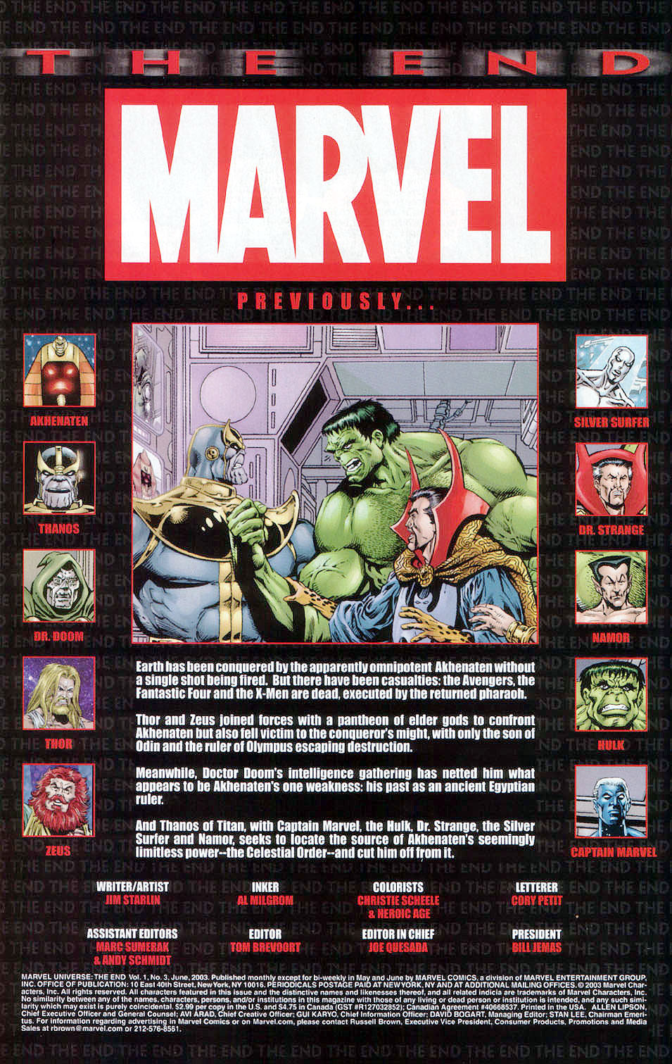 Read online Marvel Universe: The End comic -  Issue #3 - 2
