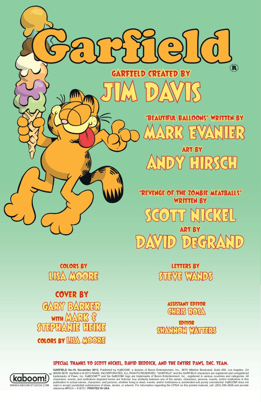Read online Garfield comic -  Issue #19 - 2