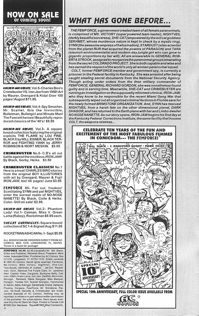 Femforce Issue #86 #86 - English 2