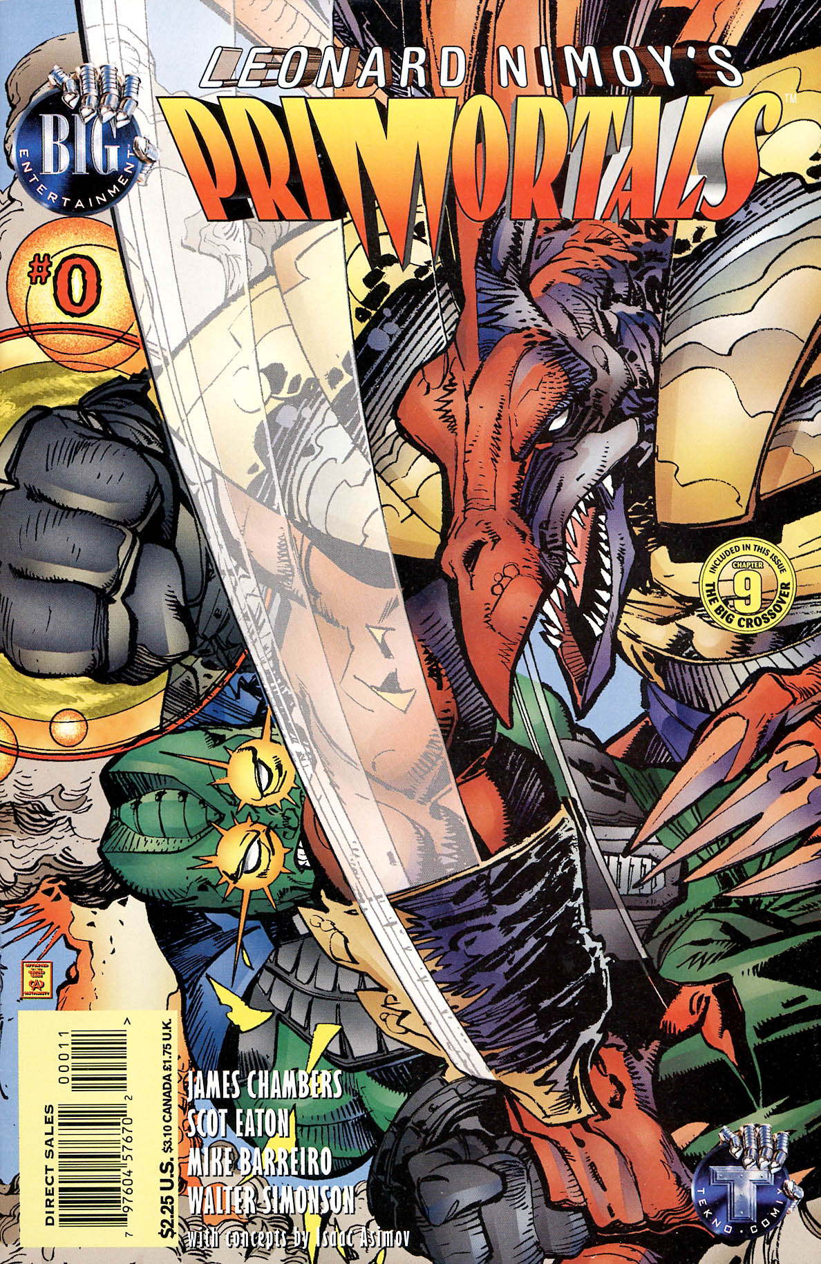 Read online Leonard Nimoy's Primortals (1996) comic -  Issue #0 - 1