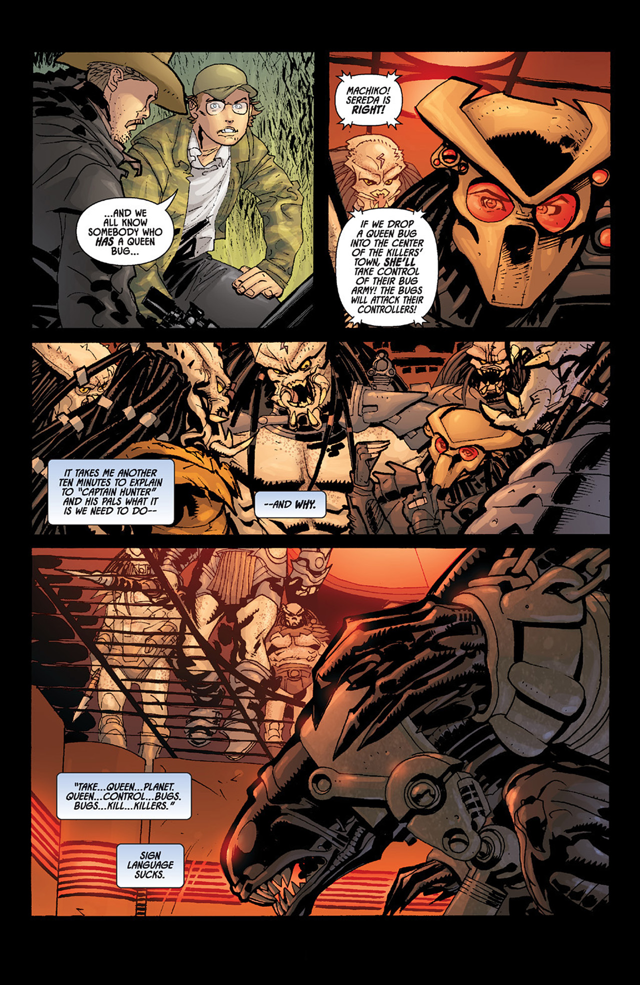 Read online Aliens vs. Predator: Three World War comic -  Issue #6 - 6