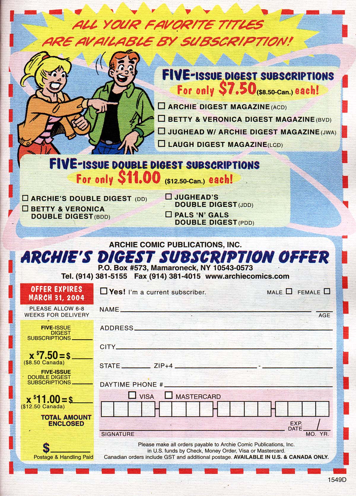 Read online Archie's Pals 'n' Gals Double Digest Magazine comic -  Issue #82 - 130