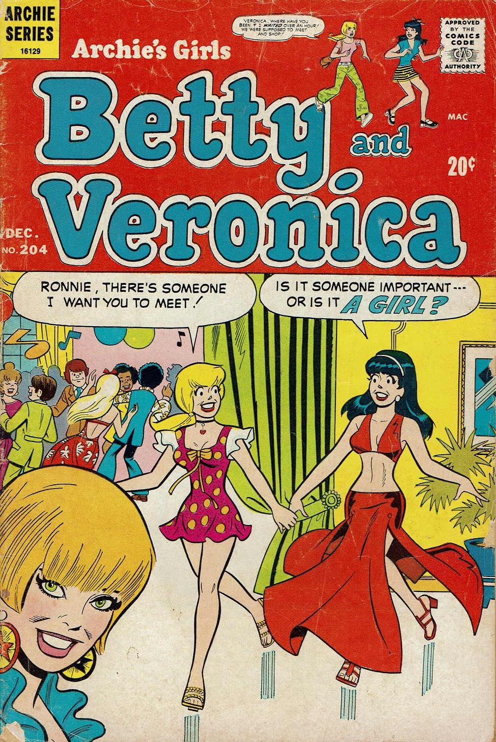 Read online Archie's Girls Betty and Veronica comic -  Issue #204 - 1