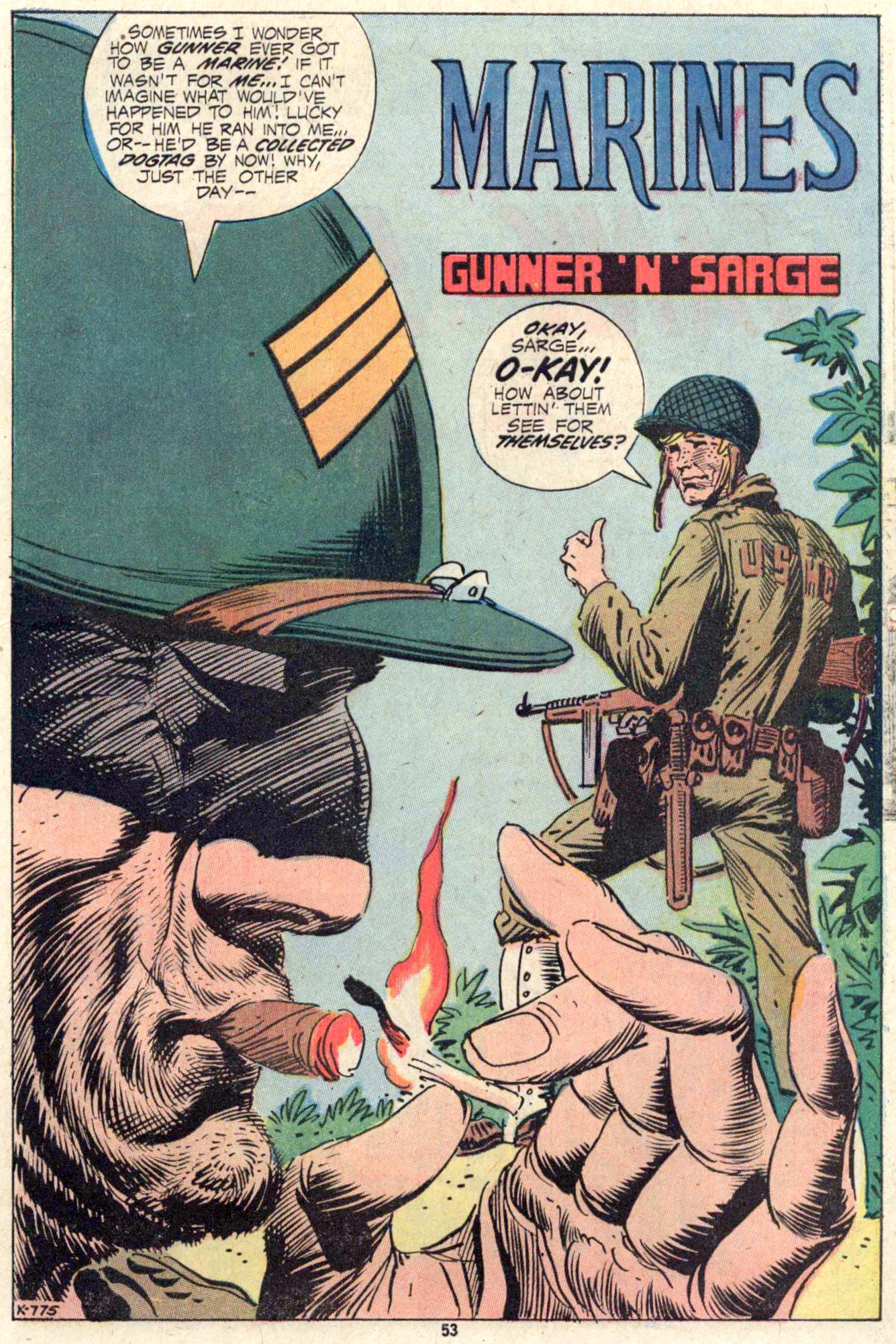 Read online Our Army at War (1952) comic -  Issue #242 - 54