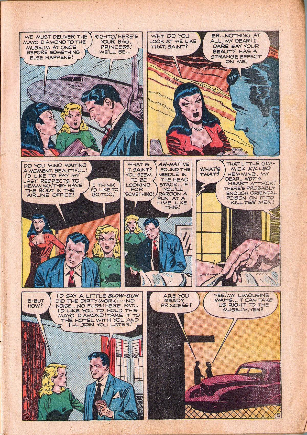 Read online The Saint (1947) comic -  Issue #5 - 7
