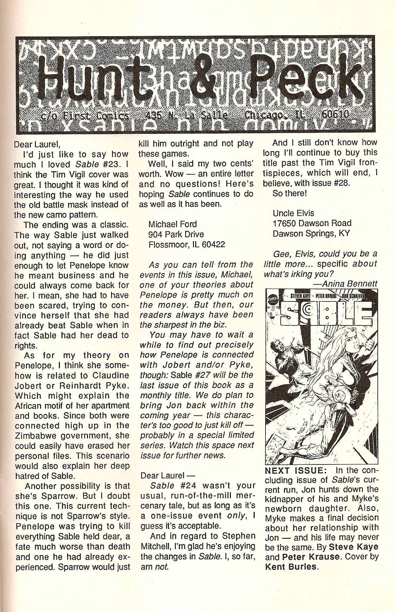 Read online Sable comic -  Issue #26 - 32