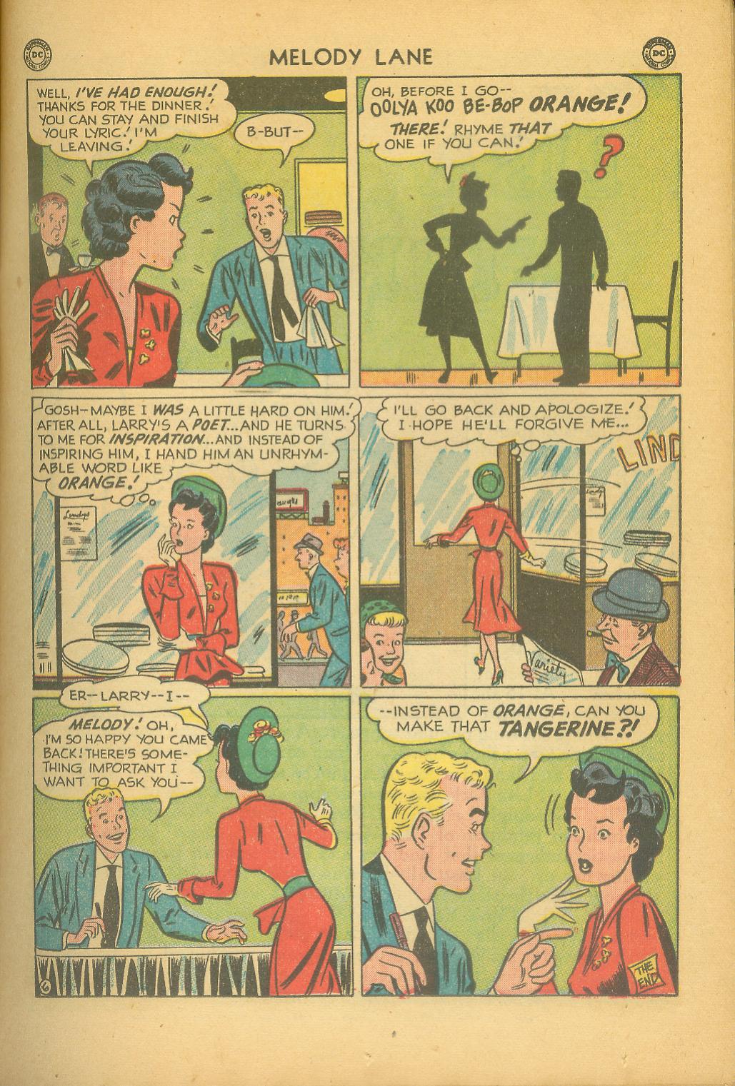 Read online Miss Melody Lane of Broadway comic -  Issue #1 - 19