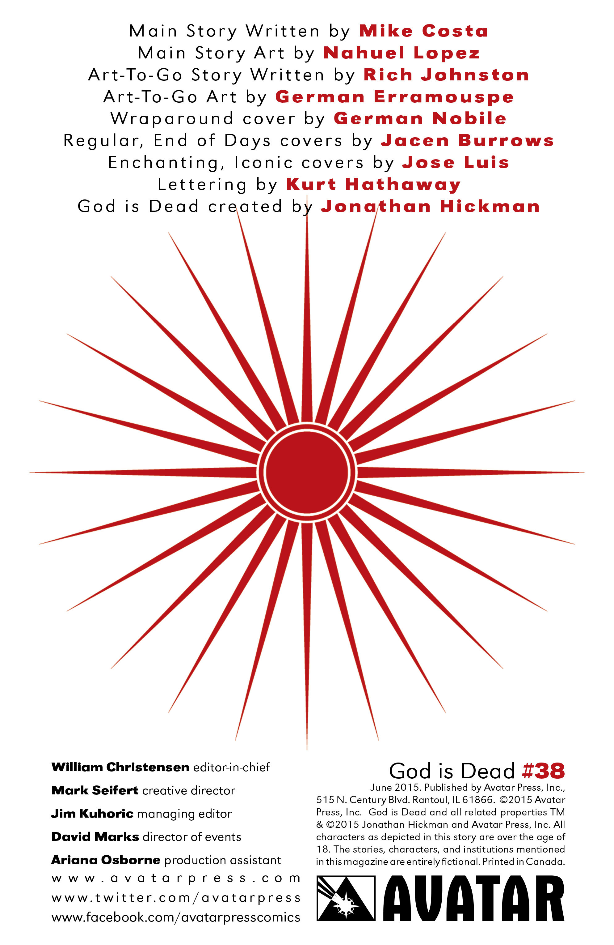 Read online God Is Dead comic -  Issue #38 - 2
