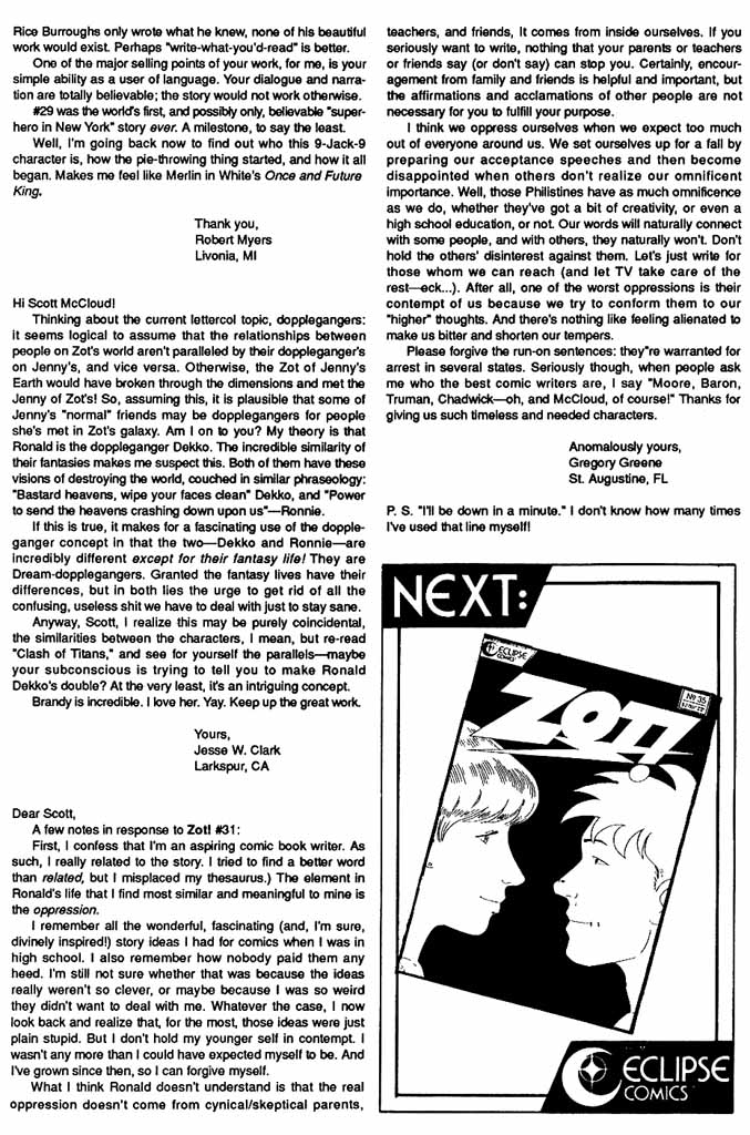 Read online Zot! comic -  Issue #34 - 23