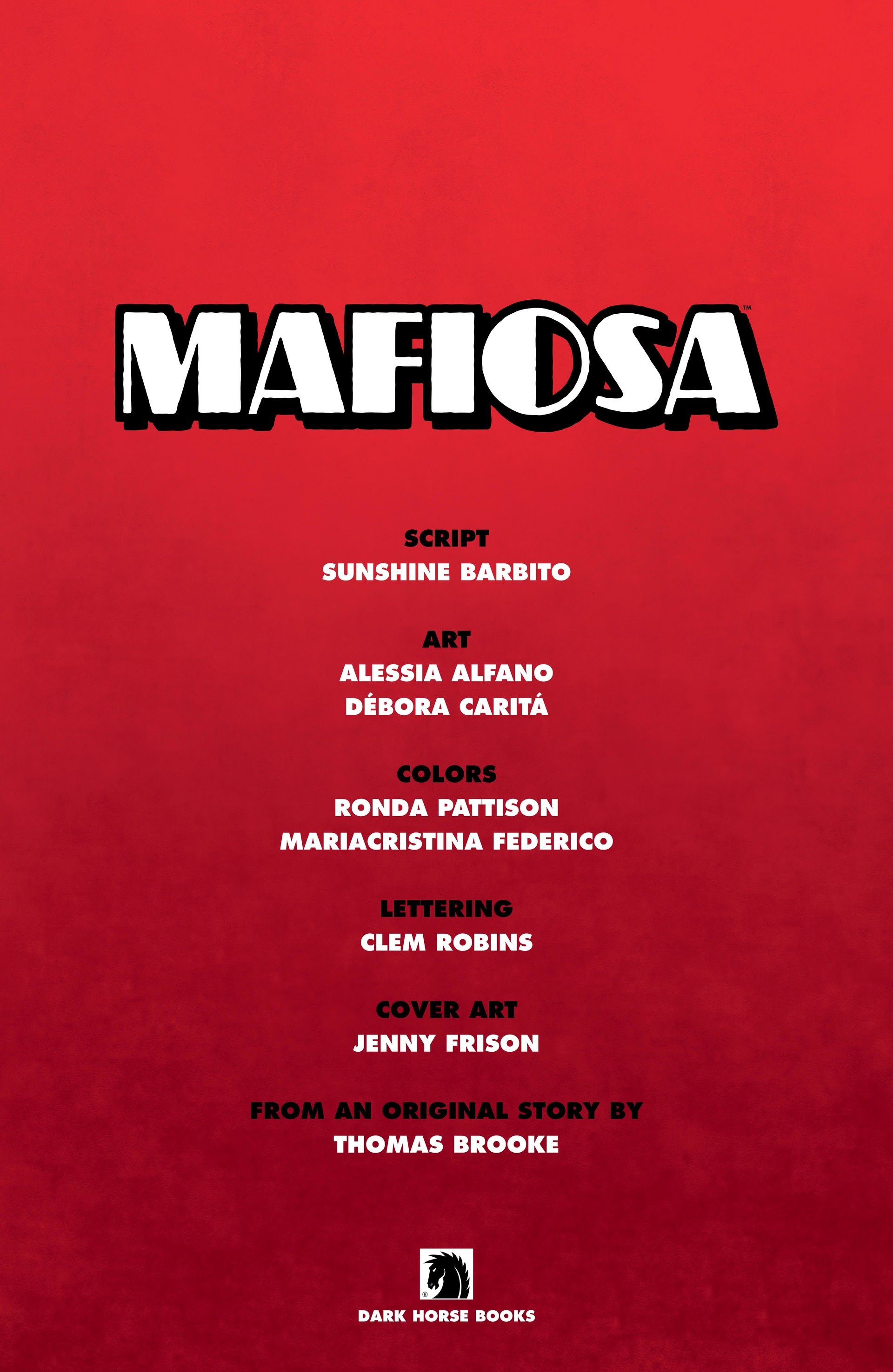 Read online Mafiosa comic -  Issue # TPB - 5