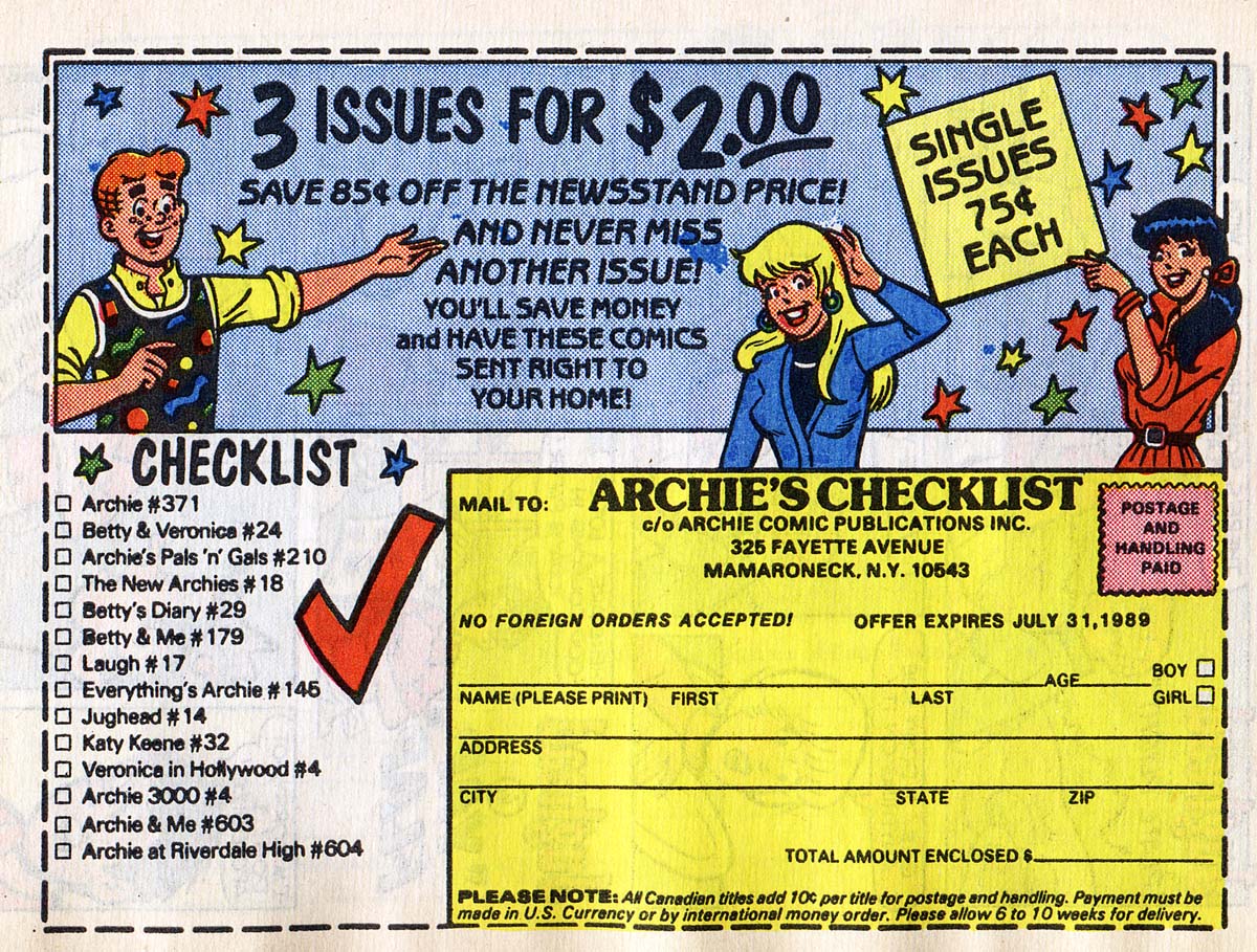 Read online Archie Annual Digest Magazine comic -  Issue #55 - 80