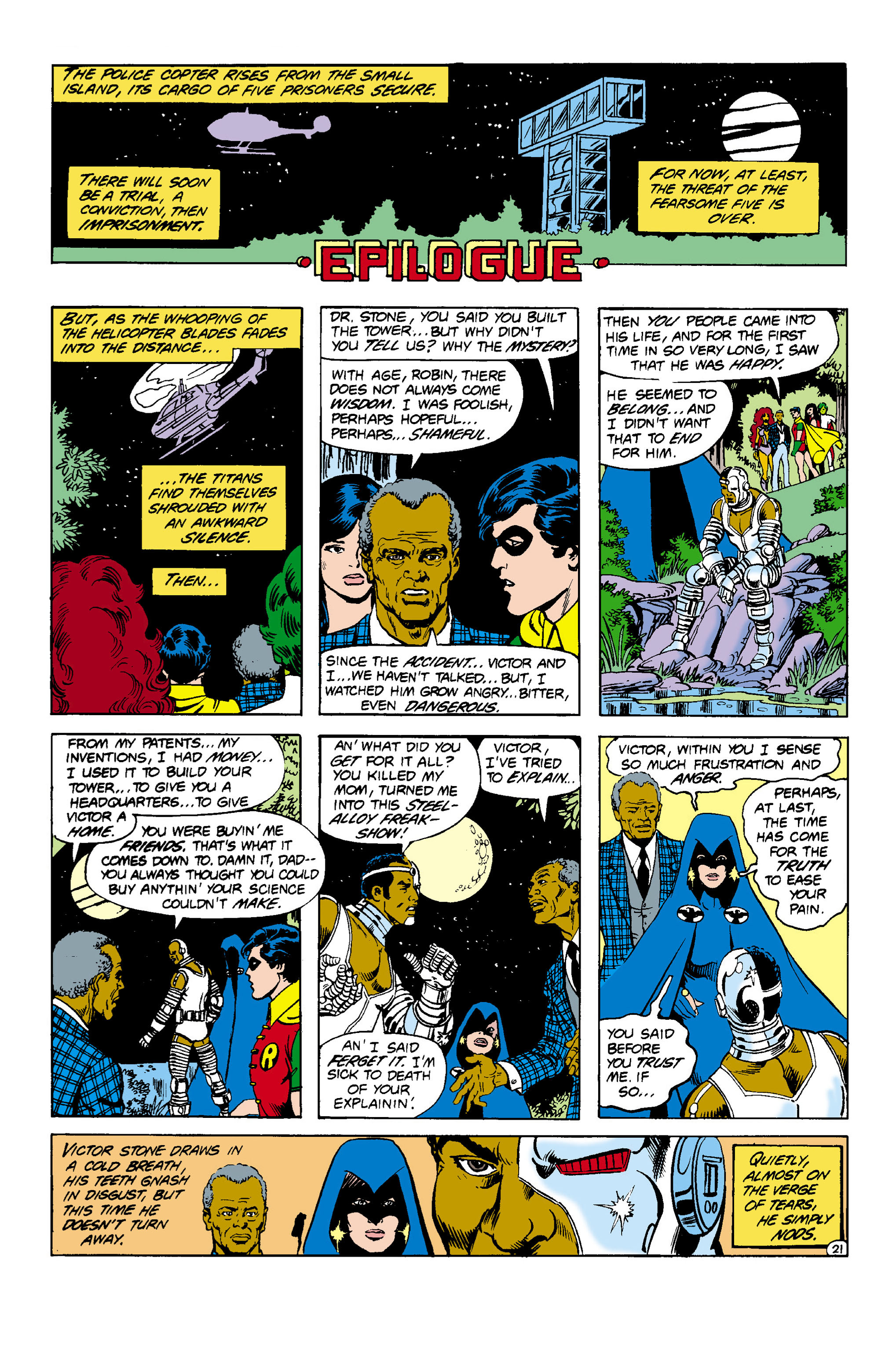 Read online The New Teen Titans (1980) comic -  Issue #7 - 22