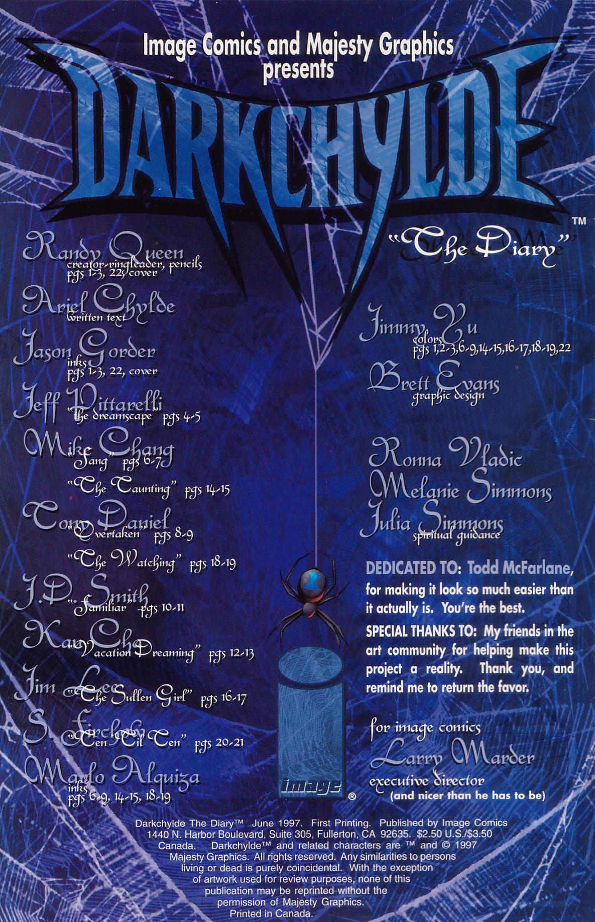 Read online Darkchylde: The Diary comic -  Issue # Full - 2
