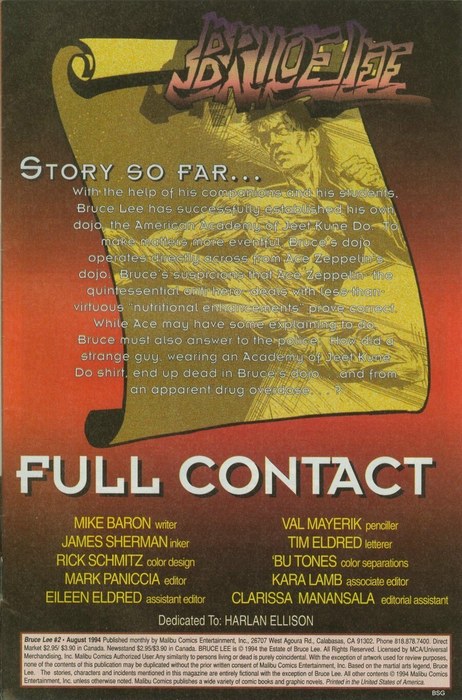 Read online Bruce Lee comic -  Issue #2 - 2