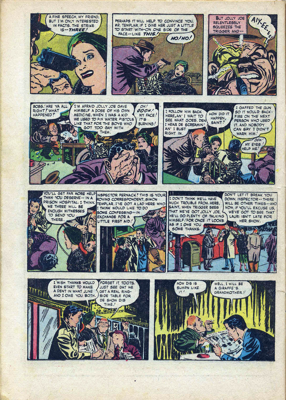 Read online The Saint (1947) comic -  Issue #8 - 16