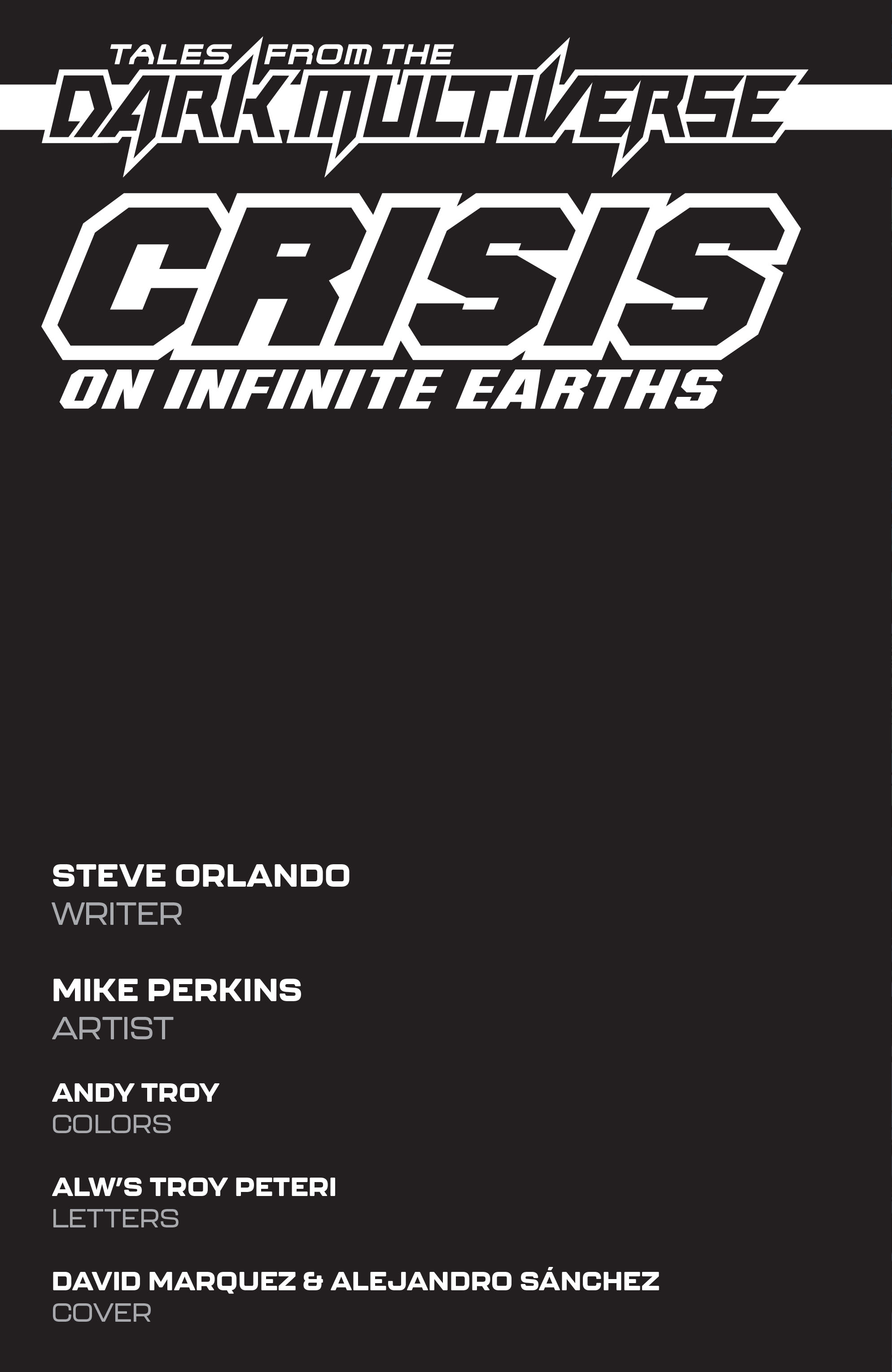 Read online Tales from the Dark Multiverse: Crisis on Infinite Earths comic -  Issue # Full - 2