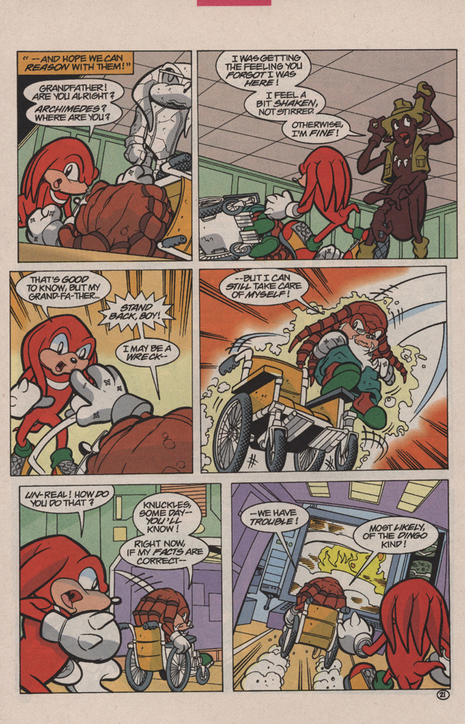 Read online Knuckles the Echidna comic -  Issue #5 - 30
