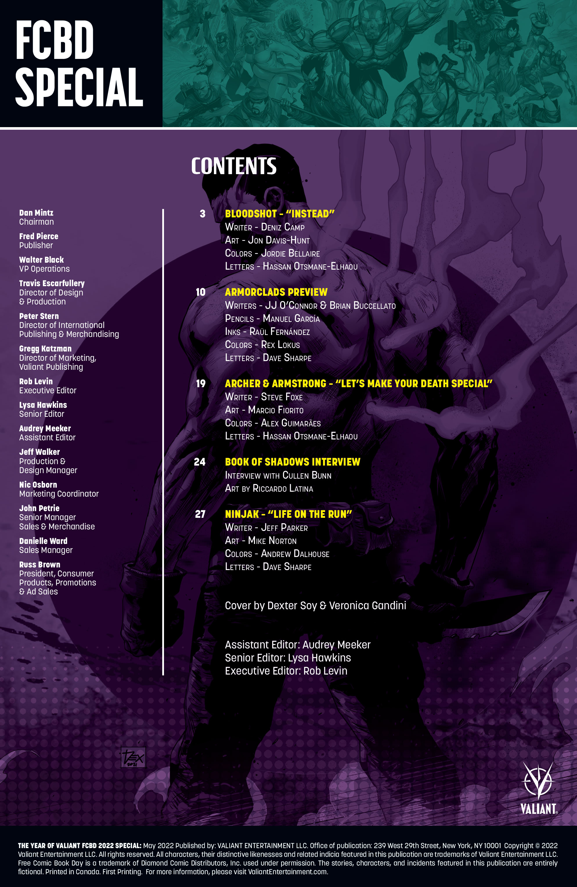 Read online Free Comic Book Day 2022 comic -  Issue # The Year of Valiant - 2