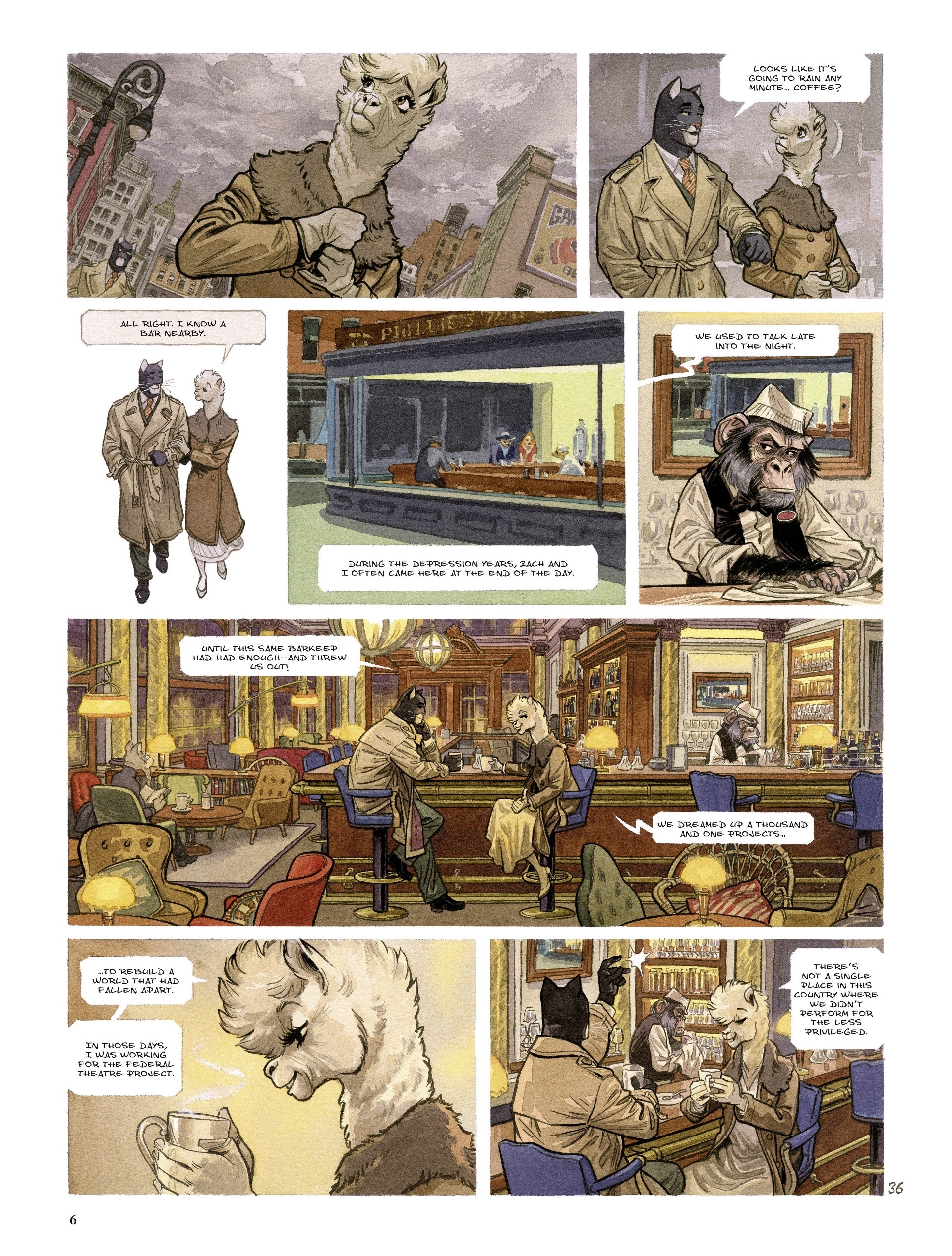 Read online Blacksad: They All Fall Down comic -  Issue #2 - 6