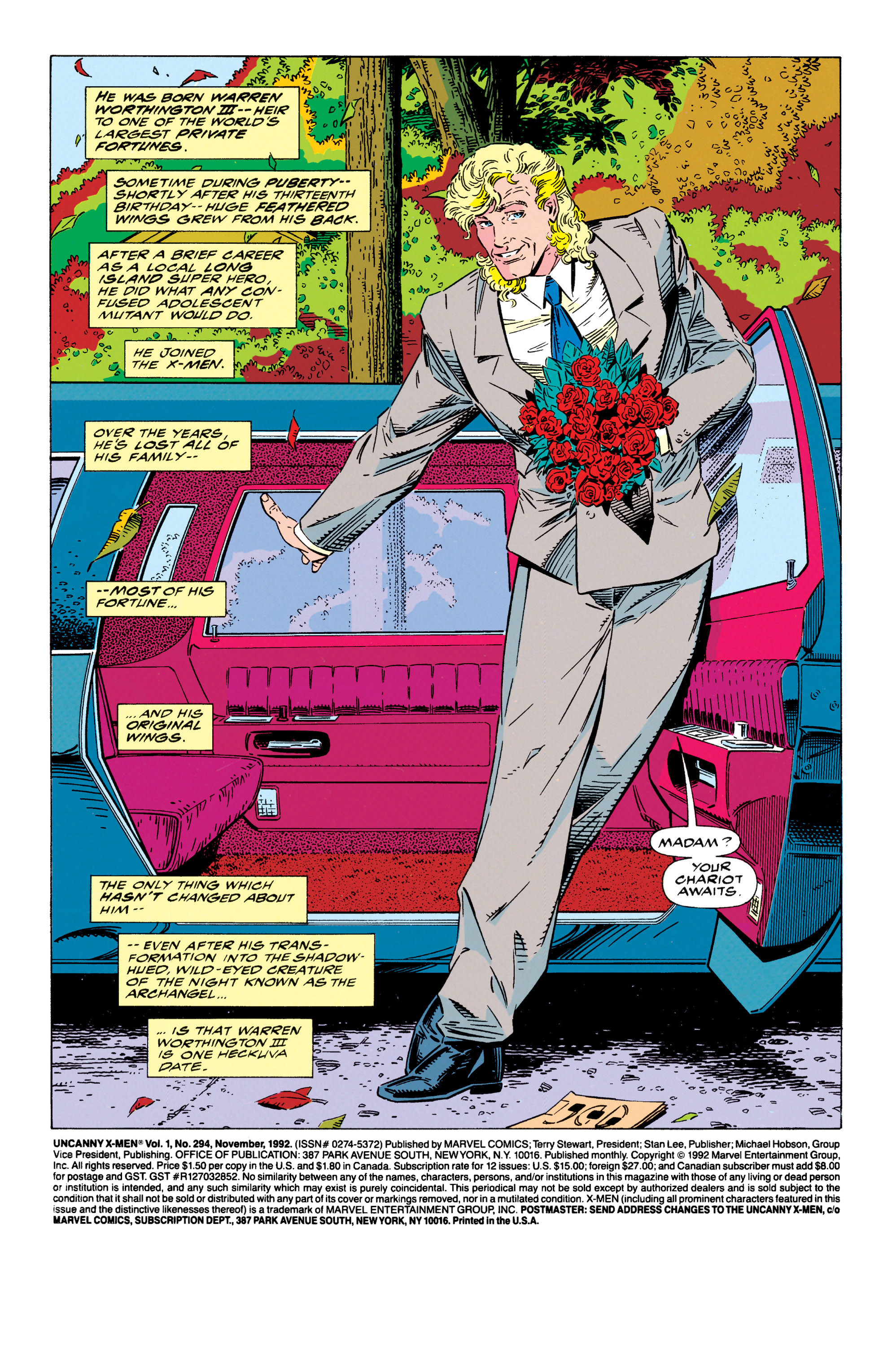Read online Uncanny X-Men (1963) comic -  Issue #294 - 2