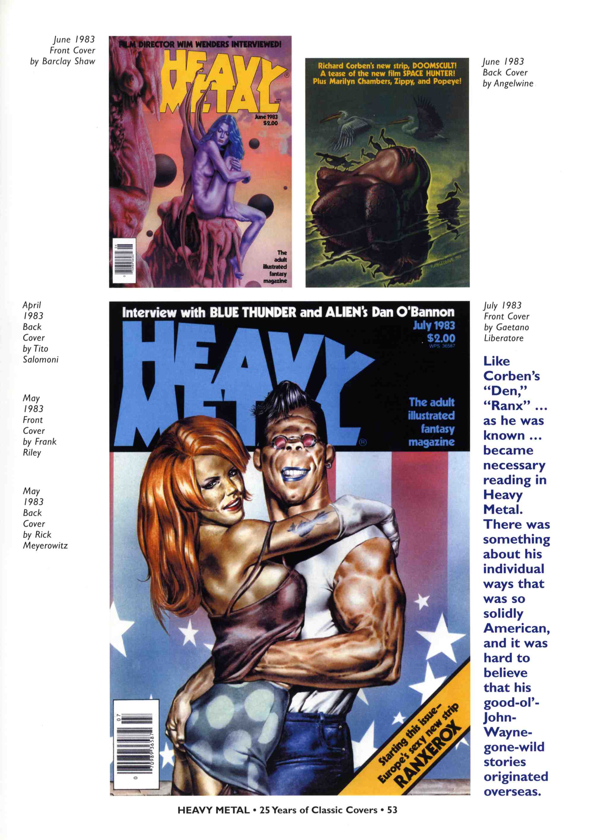 Read online Heavy Metal: 25 Years of Classic Covers comic -  Issue # TPB - 59