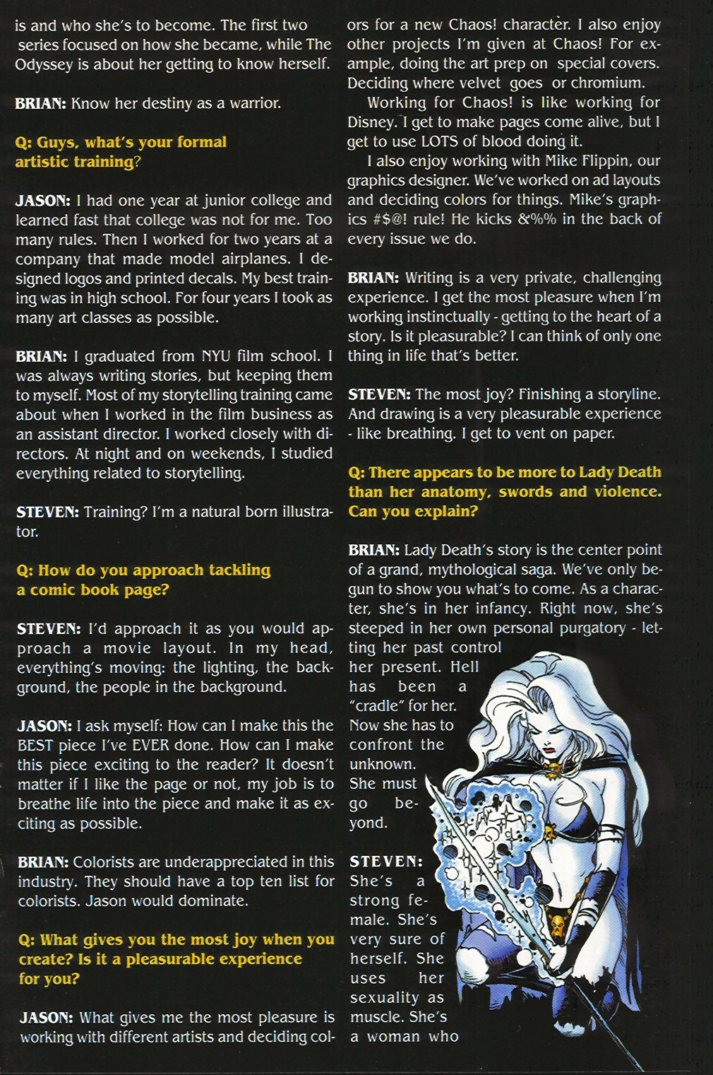 Read online Lady Death III: The Odyssey comic -  Issue #0 - 16