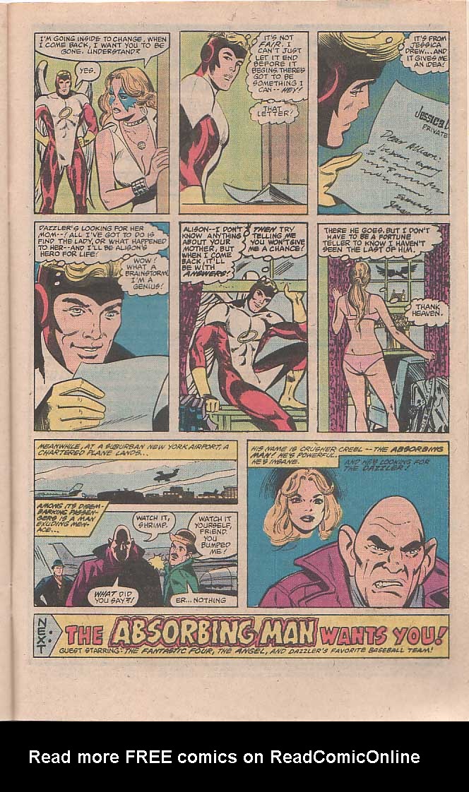 Read online Dazzler (1981) comic -  Issue #17 - 24