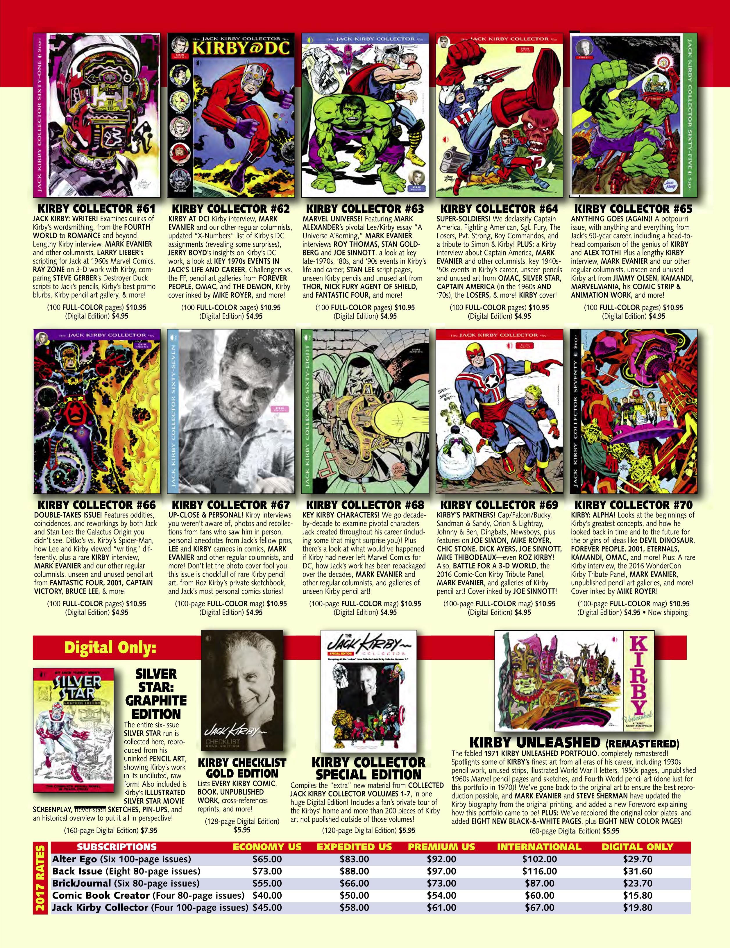 Read online The Jack Kirby Collector comic -  Issue #71 - 95