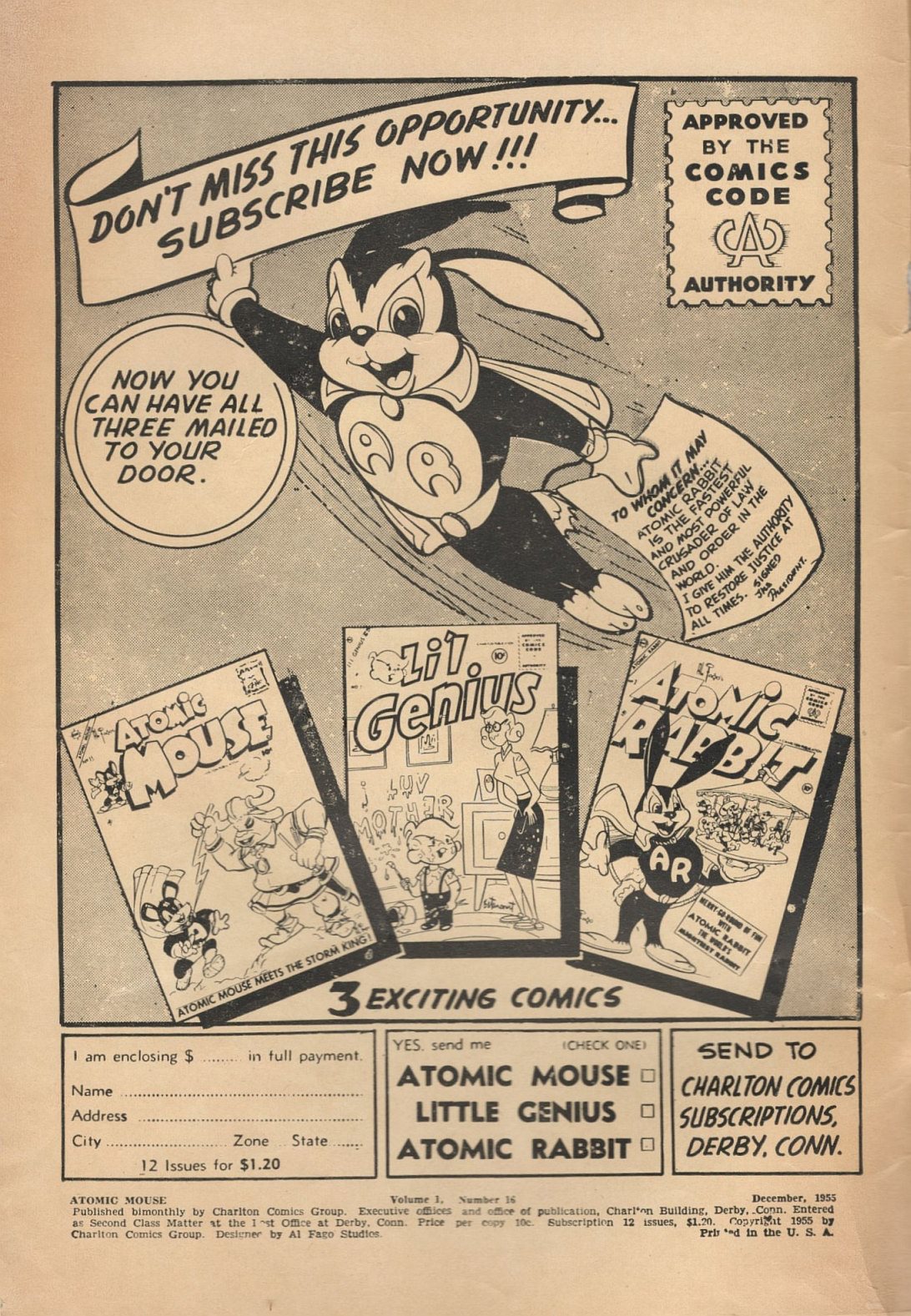 Read online Atomic Mouse comic -  Issue #16 - 2