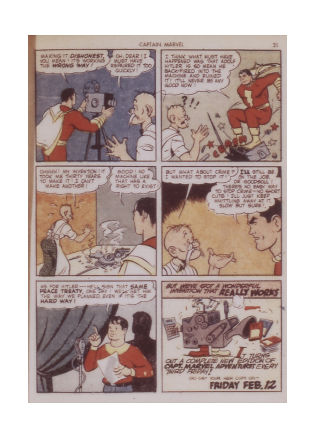 Read online Captain Marvel Adventures comic -  Issue #21 - 31