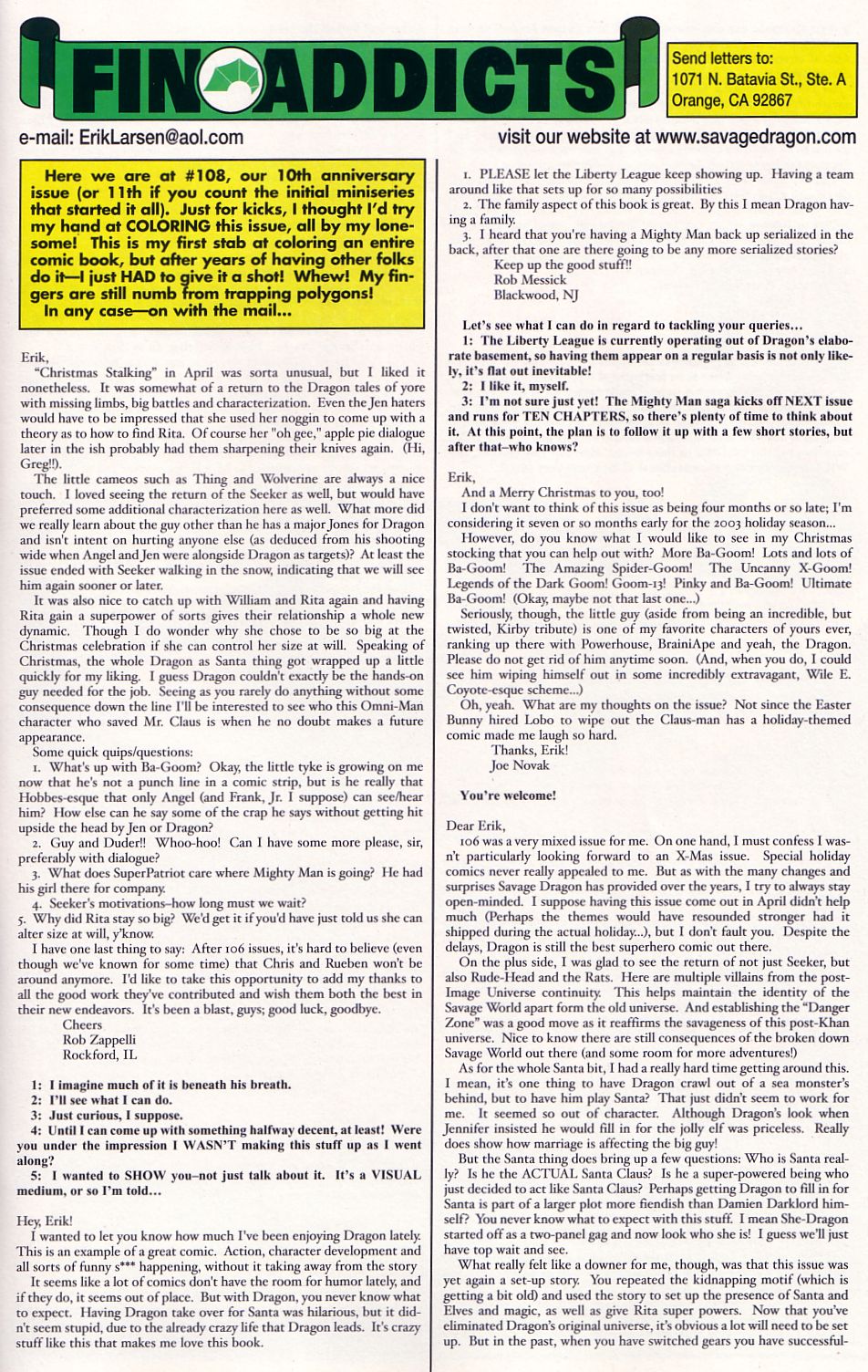 Read online The Savage Dragon (1993) comic -  Issue #108 - 25