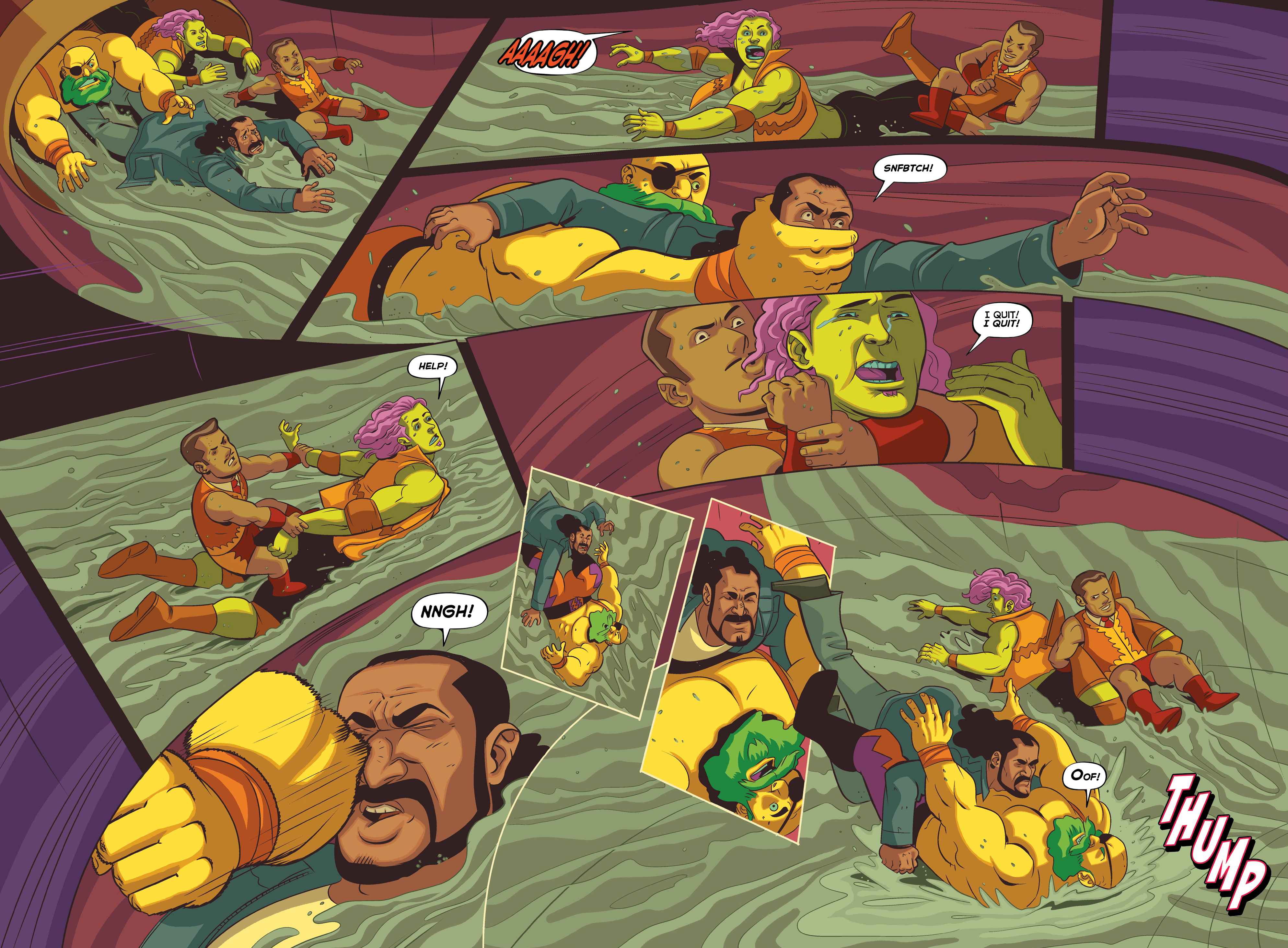 Read online Invasion from Planet Wrestletopia comic -  Issue #4 - 6