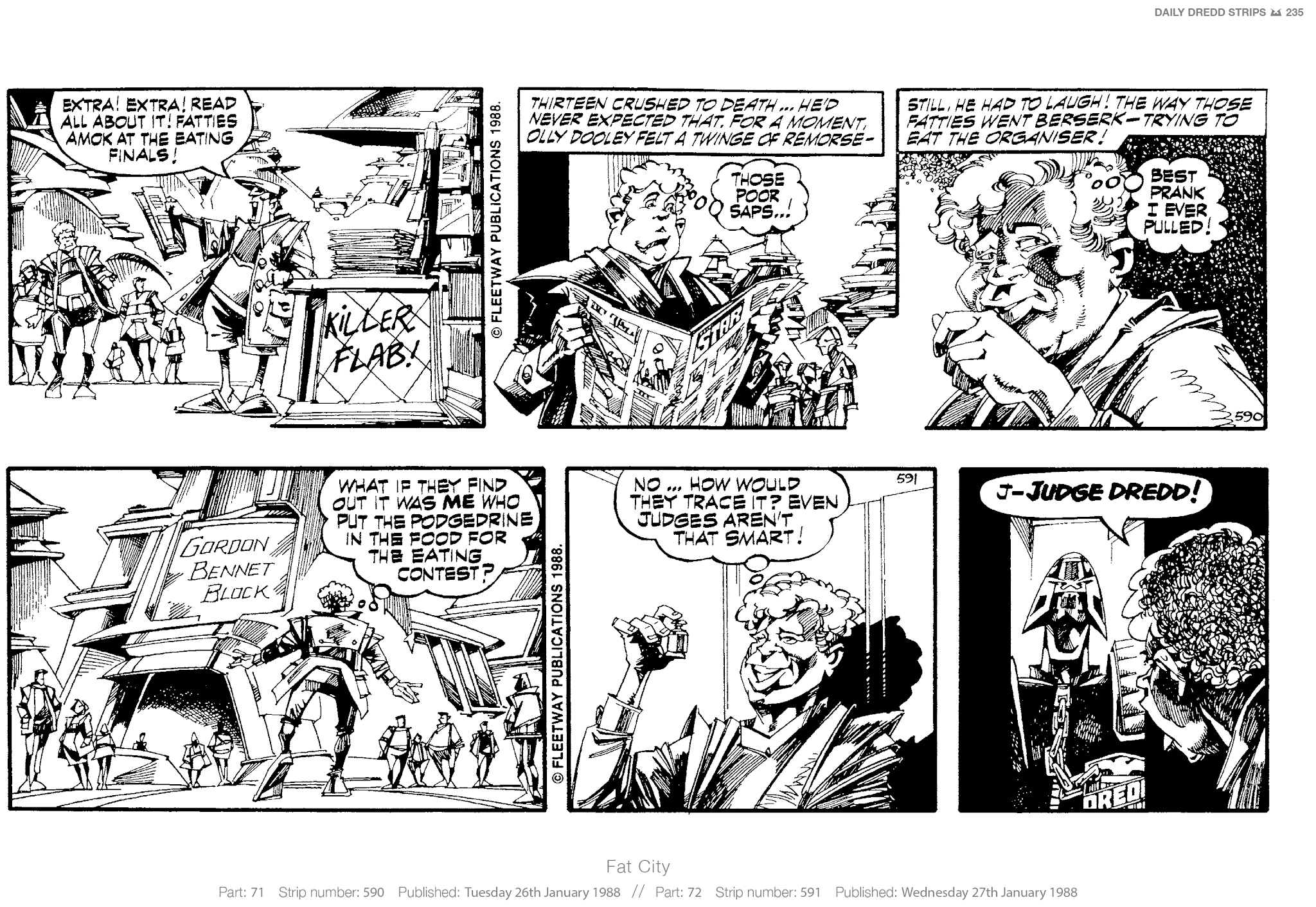 Read online Judge Dredd: The Daily Dredds comic -  Issue # TPB 2 - 238