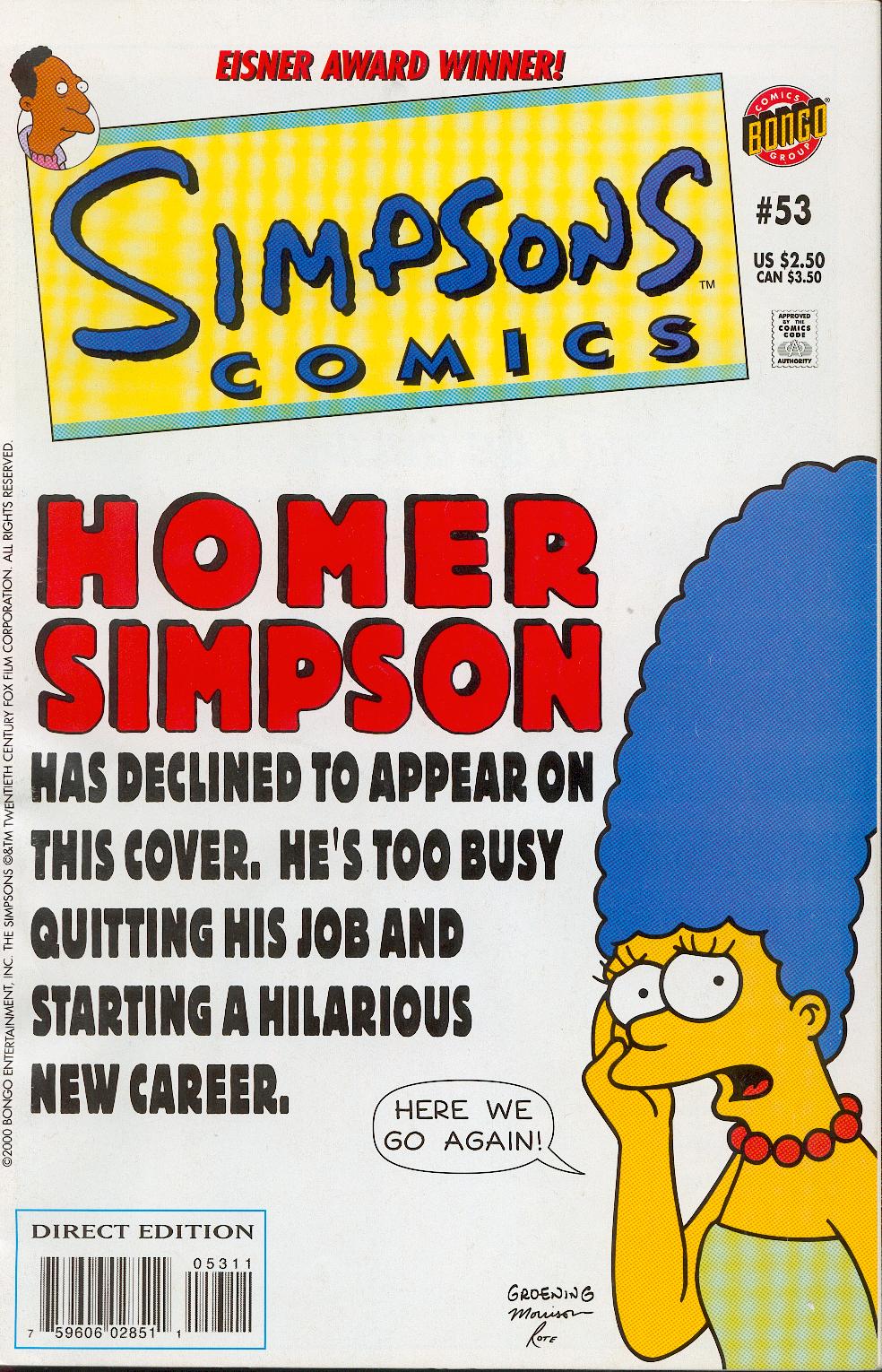 Simpsons Comics issue 53 - Page 1