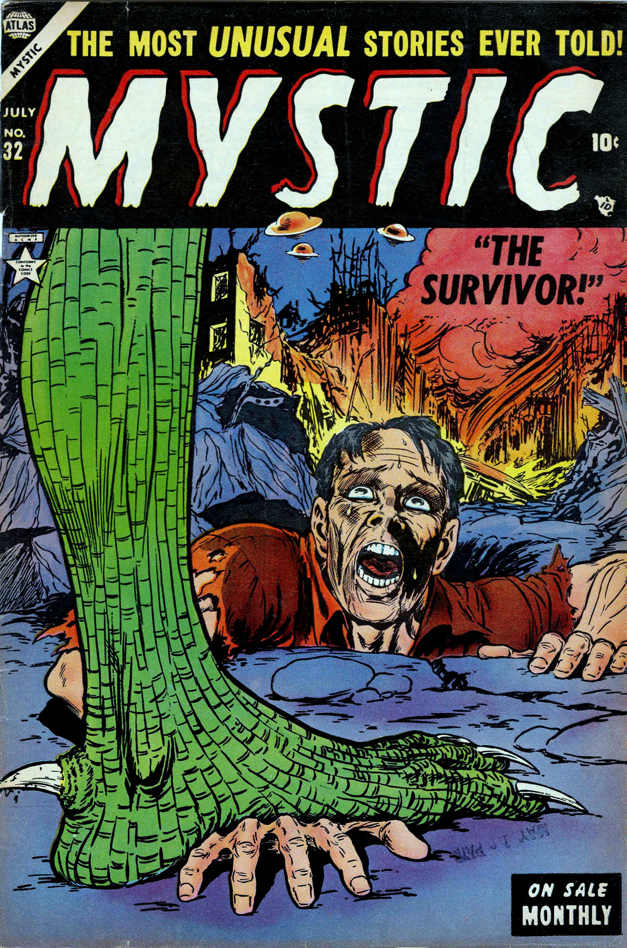 Read online Mystic (1951) comic -  Issue #32 - 1