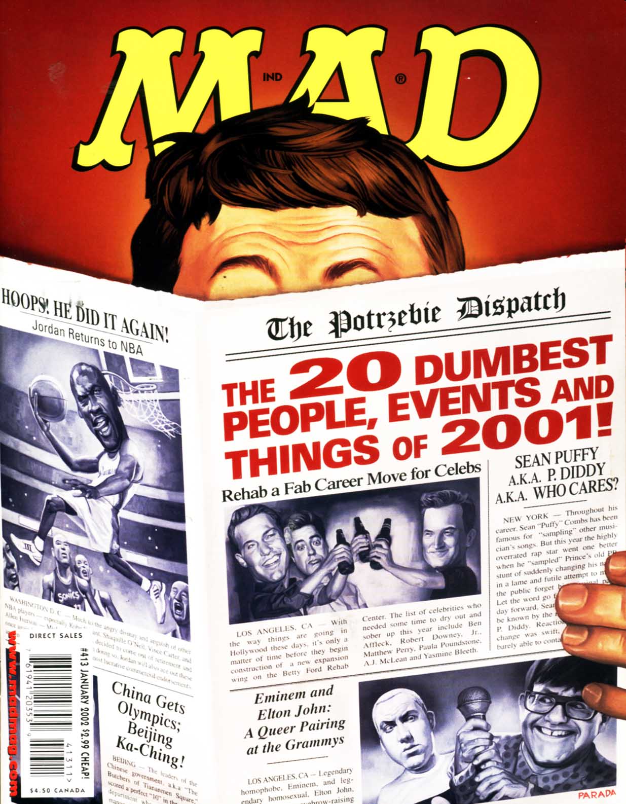 Read online MAD comic -  Issue #413 - 1