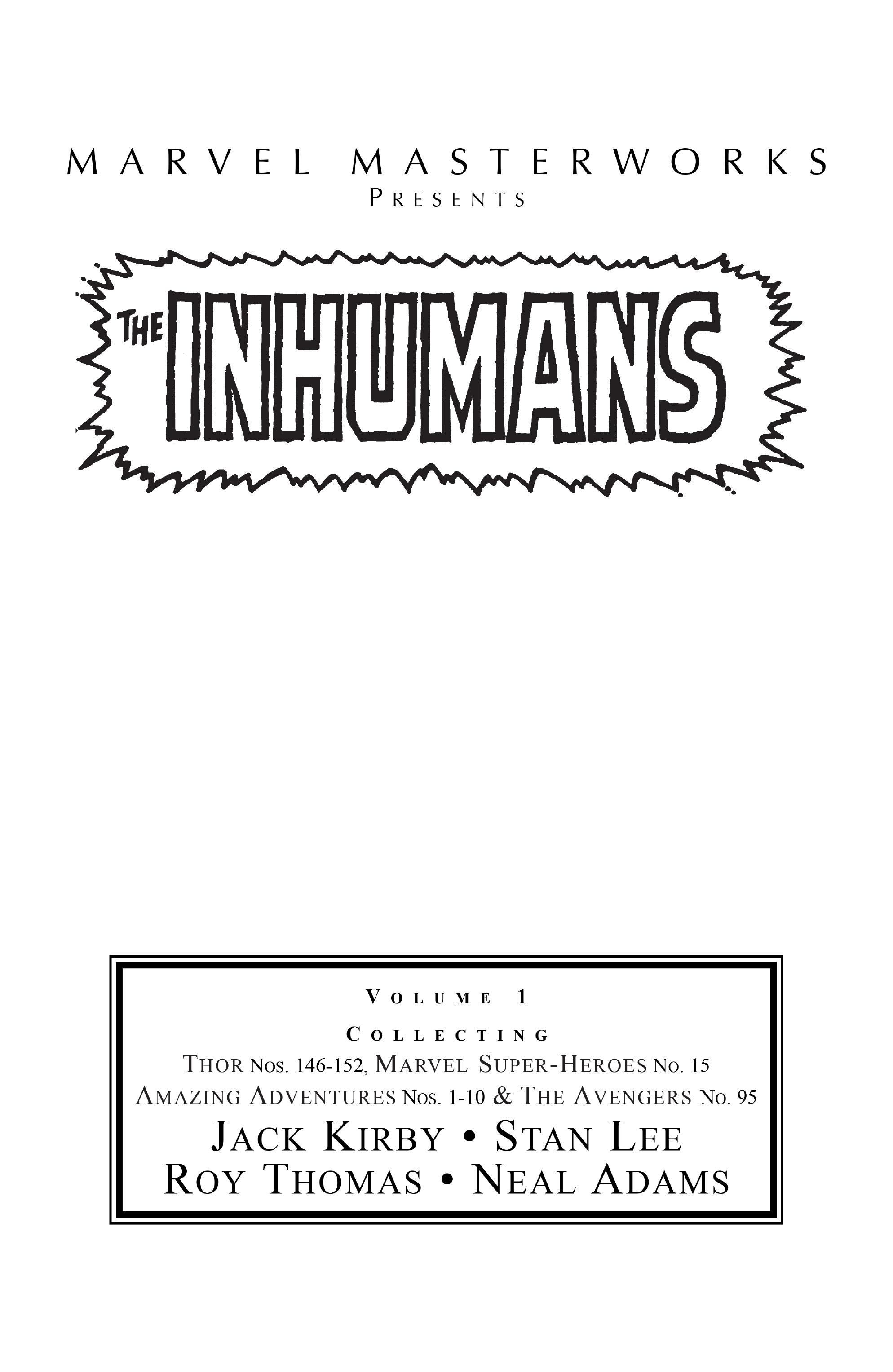 Read online Marvel Masterworks: The Inhumans comic -  Issue # TPB 1 (Part 1) - 2
