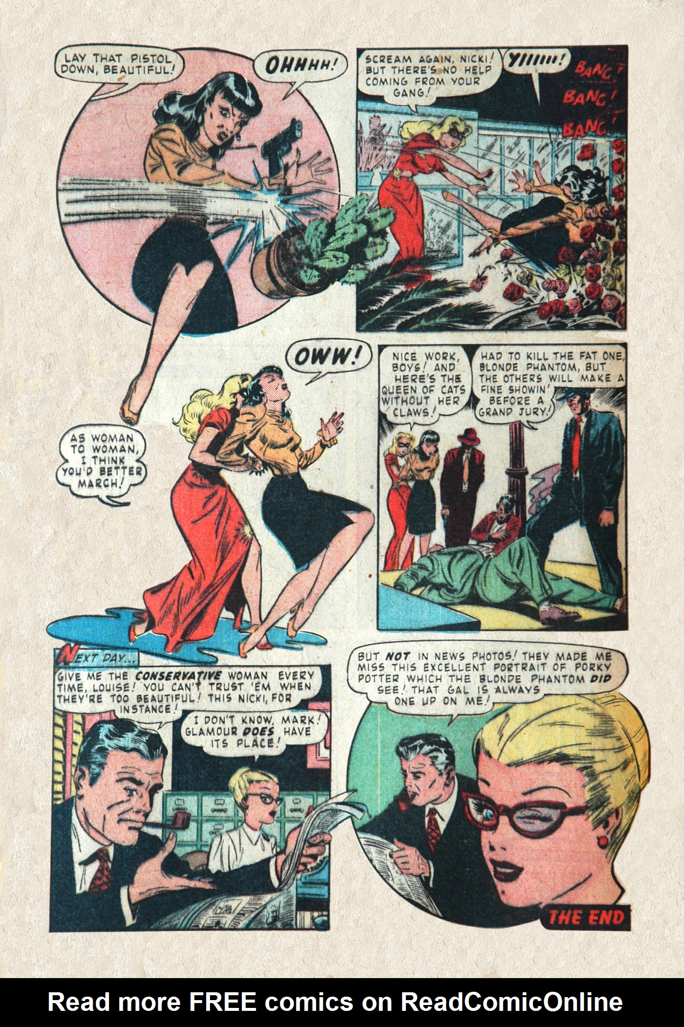 Read online Blonde Phantom Comics comic -  Issue #15 - 32