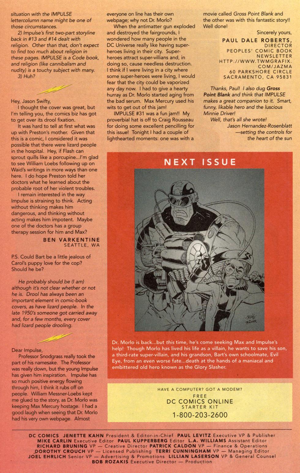 Read online Impulse (1995) comic -  Issue #36 - 25