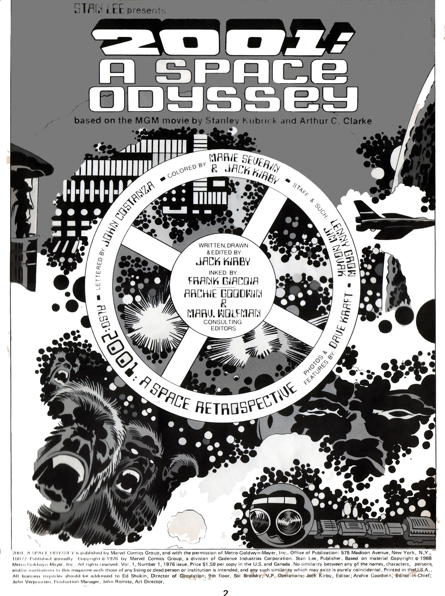 Read online 2001: A Space Odyssey [Marvel Treasury Special] comic -  Issue #2001: A Space Odyssey [Marvel Treasury Special] Full - 2