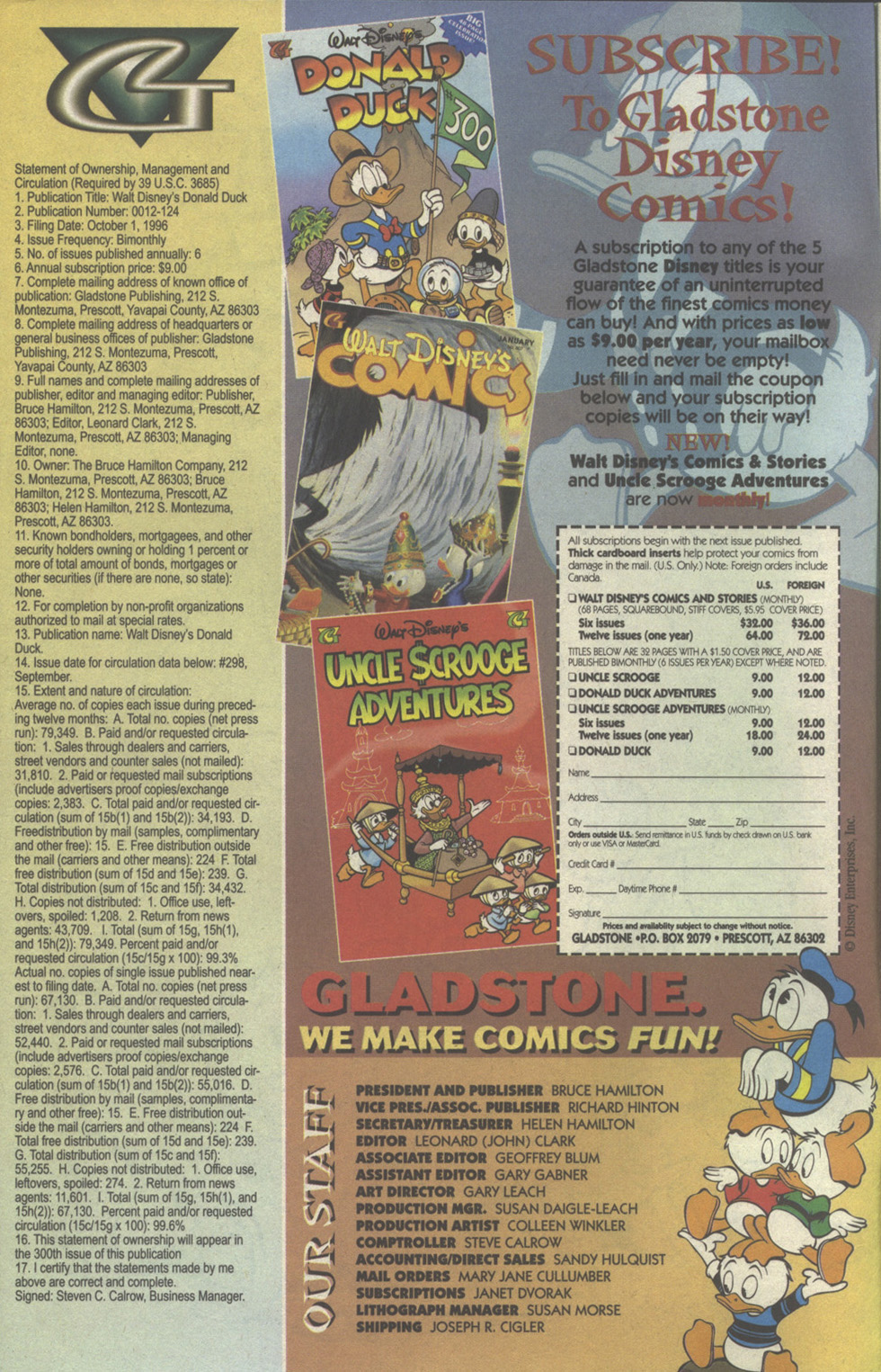 Walt Disney's Donald Duck (1986) issue 300 - Page 2