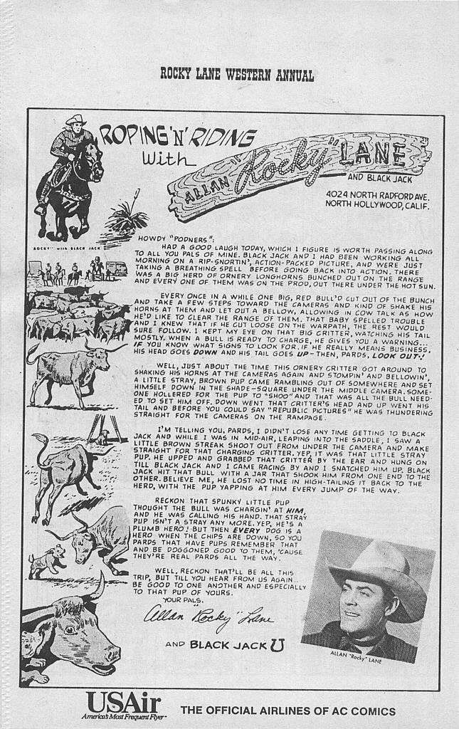 Read online Rocky Lane Western Annual comic -  Issue # Full - 14
