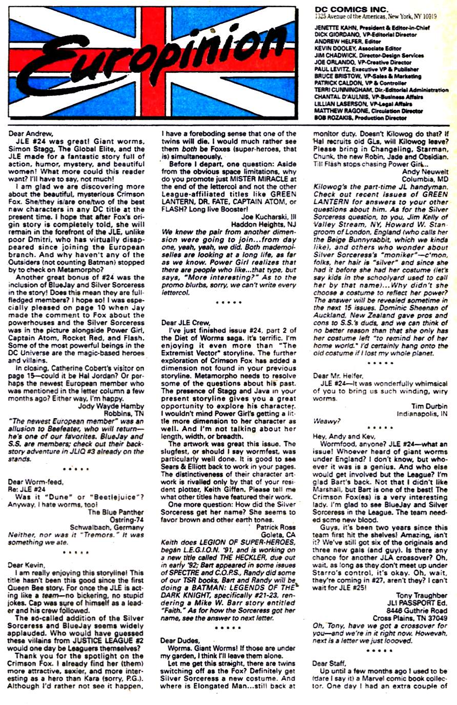 Read online Justice League Europe comic -  Issue #29 - 24