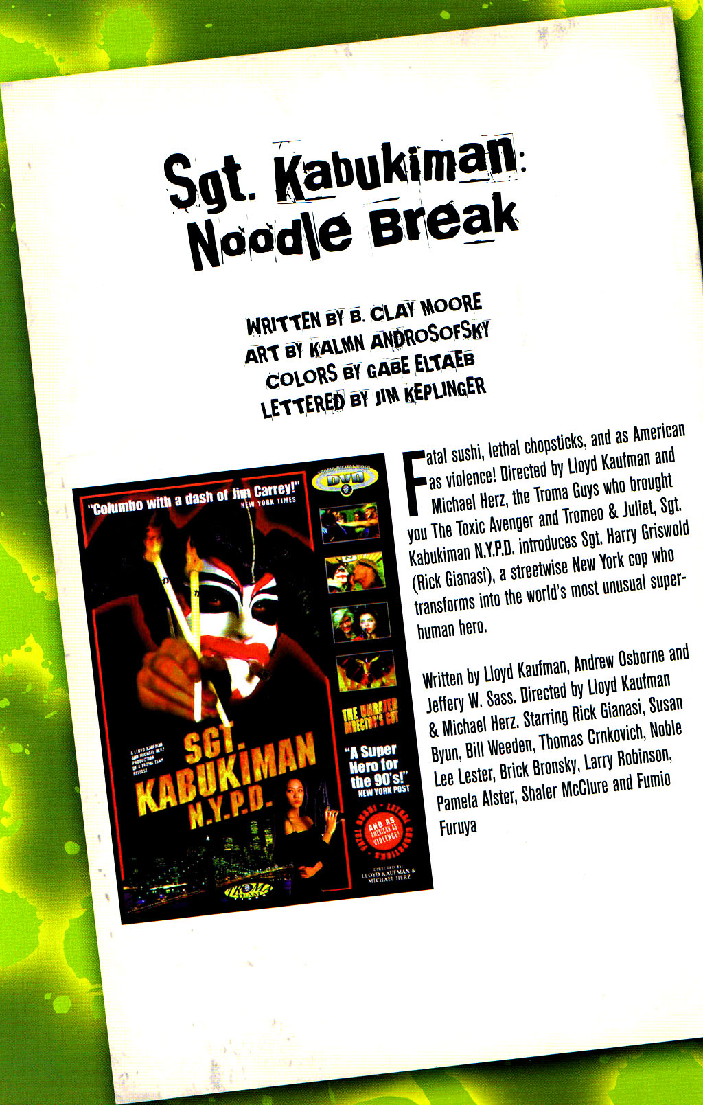 Read online Lloyd Kaufman Presents: The Toxic Avenger and Other Tromatic Tales comic -  Issue # TPB (Part 1) - 91