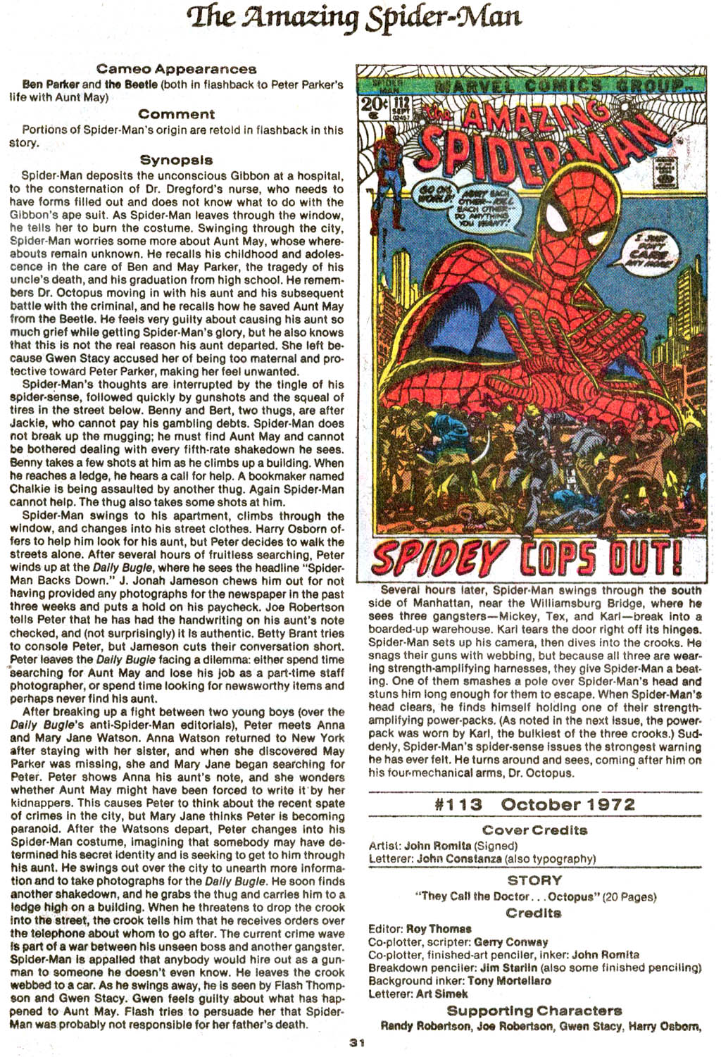 Read online The Official Marvel Index to The Amazing Spider-Man comic -  Issue #4 - 33