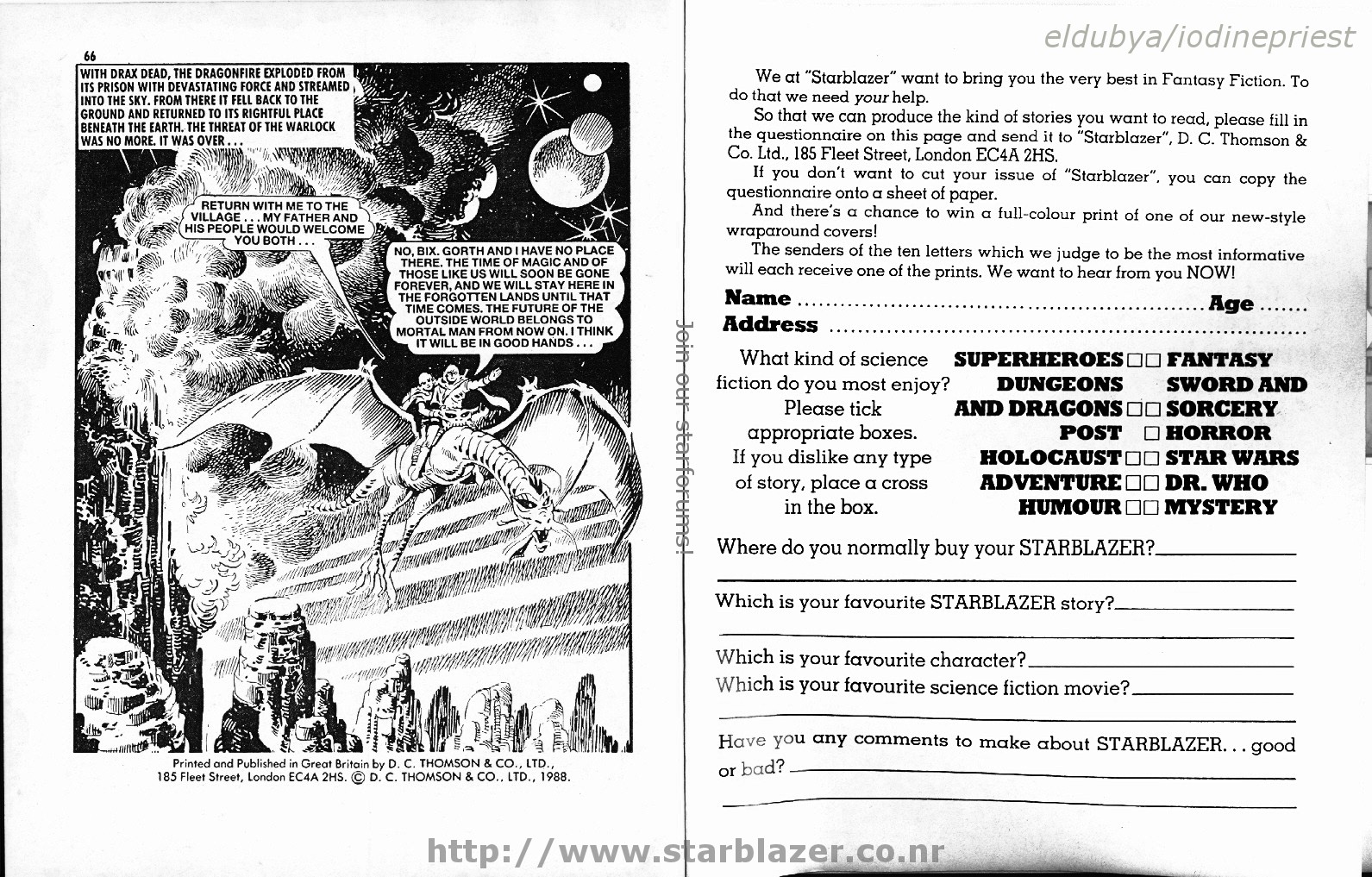 Read online Starblazer comic -  Issue #210 - 35