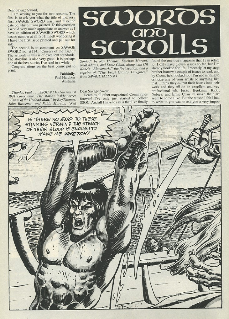 Read online The Savage Sword Of Conan comic -  Issue #139 - 4