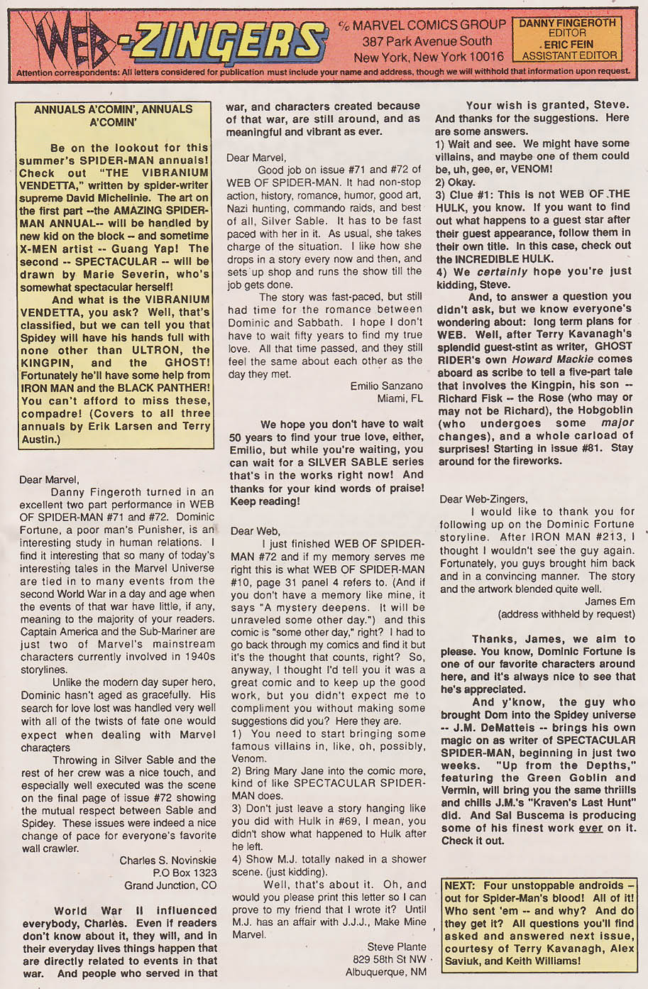 Read online Web of Spider-Man (1985) comic -  Issue #78 - 25